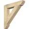 Ekena Millwork Traditional Slat Rough Sawn Bracket, Douglas Fir, 4"W x 24"D x 24"H BKT04X24X24TRA06RDF - alternate 1